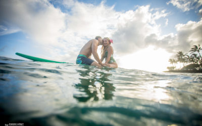 Tiffany and Mark splashing around!